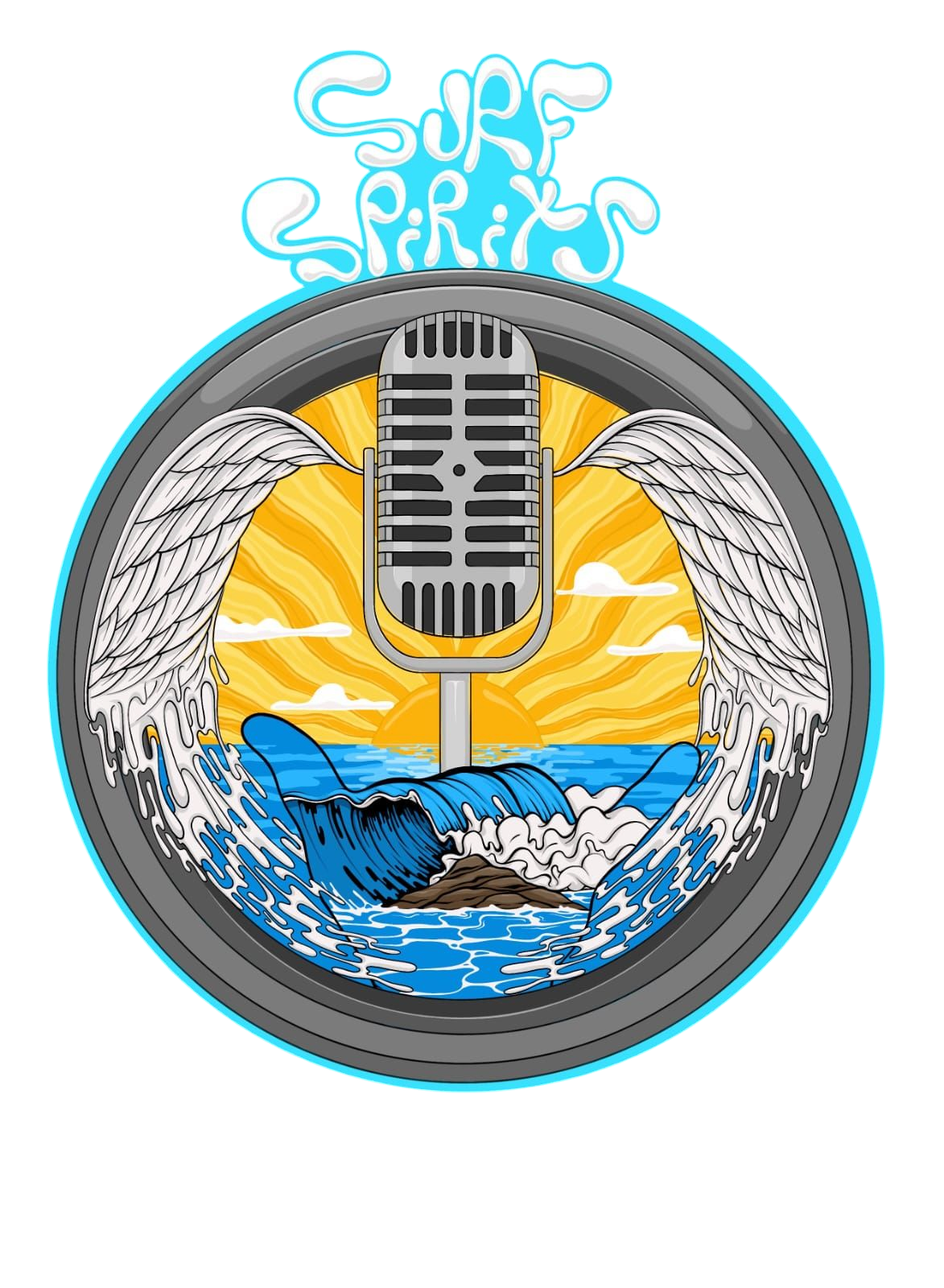 Logo de Surf Spirits, radio de surf de Coquimbo